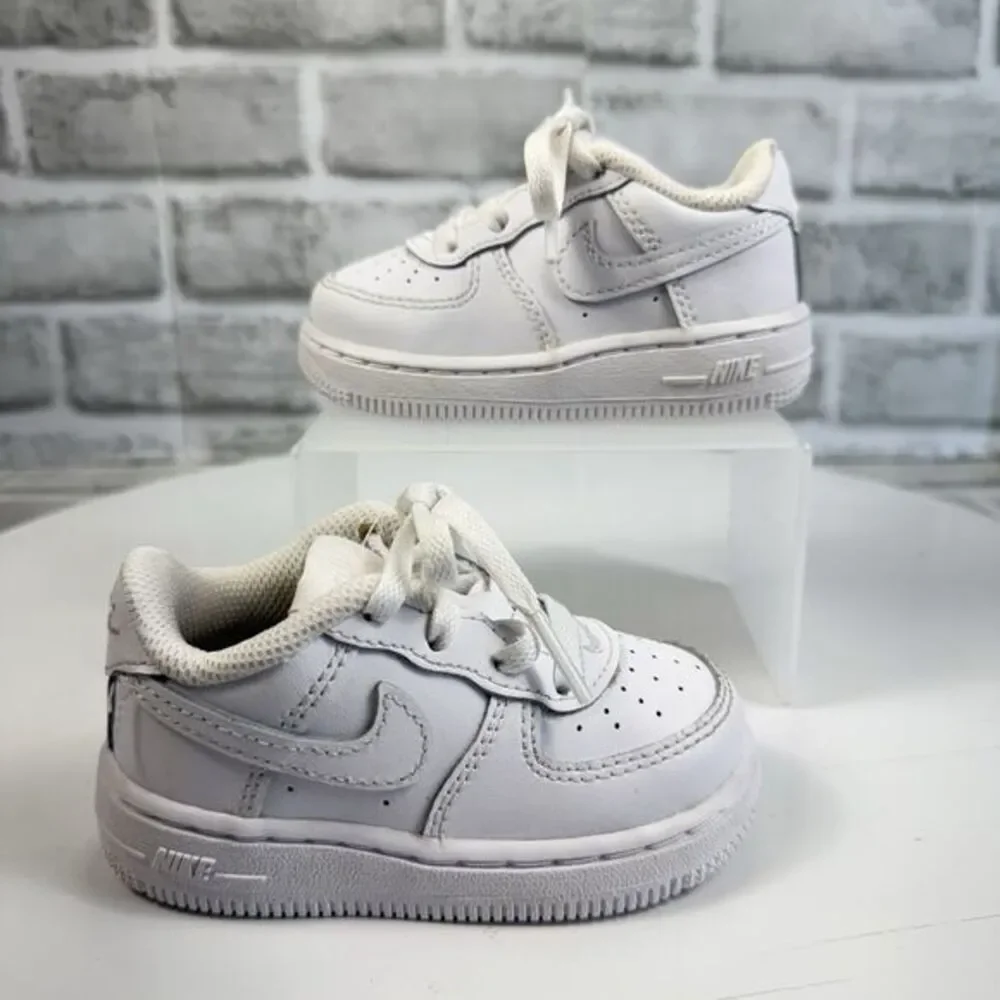 Nike Air Force 1 Low Toddler Size 5 C Triple White Athletic Shoes Sneakers
